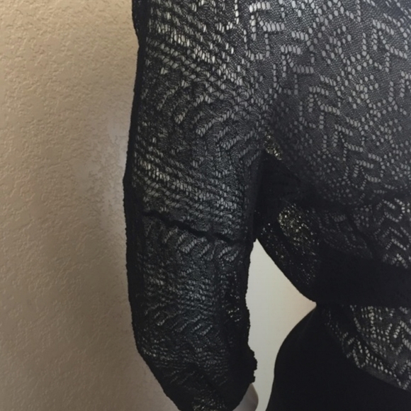 Ann Taylor Loft Lace Thin Plunge V Neck - Picture 3 of 4